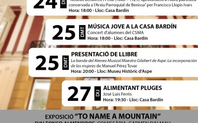 Agenda setmanal del 24 al 30 de gener de 2022