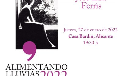L’Institut de Cultura Juan Gil-Albert reprén amb l’escriptor José Luis Ferris el cicle ‘Alimentant Pluges’
