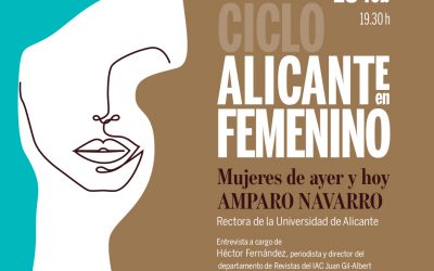 La rectora de la Universitat d’Alacant, Amparo Navarro oferirà una xarrada en l’Institut Gil-Albert