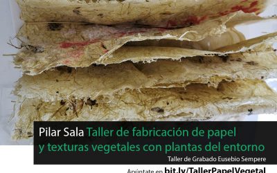 El Instituto Juan Gil-Albert organiza un taller para la fabricación manual de papel con la artista Pilar Sala